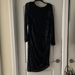 Elegant Black Sequin Dress